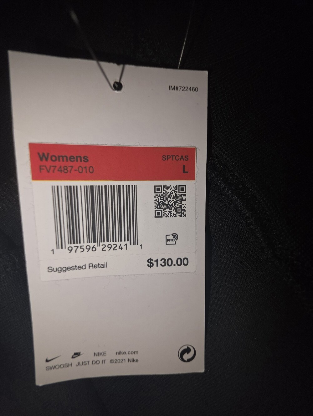 NIKE Black Women's Pants High-Waist Slim Fit #CAP4 - Picture 6 of 11